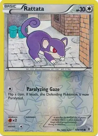 Boundaries Crossed Rattata #104/149 reverse holo